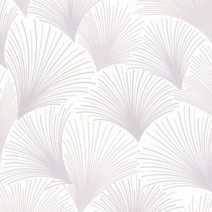 Art Deco Fan Wallpaper Grey Pink