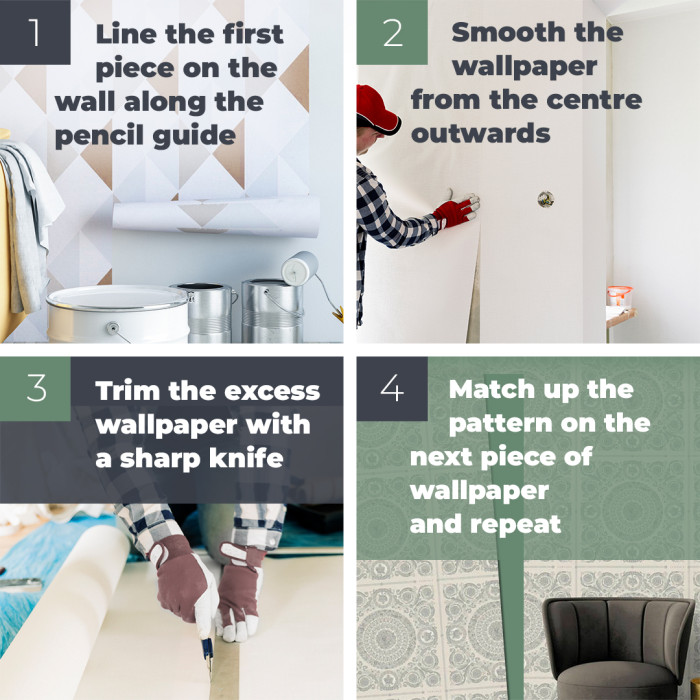 How to hang wallpaper