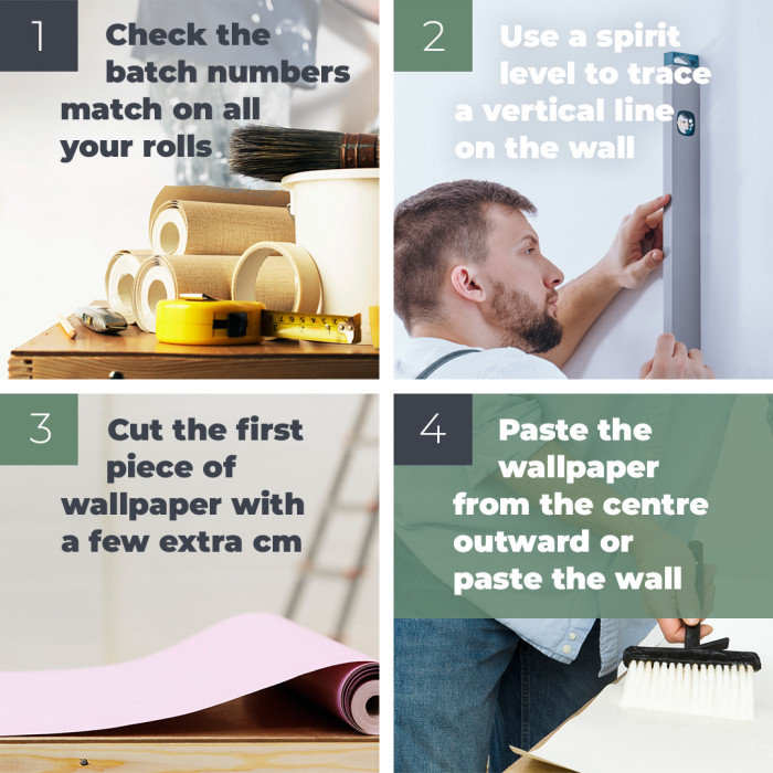 How to paste wallpaper, step by step instructions