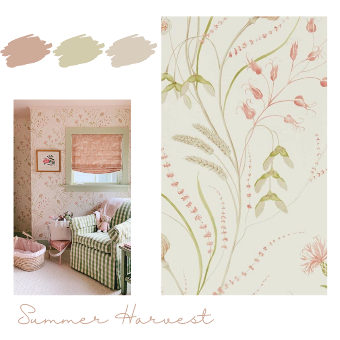 Summer Harvest Wallpaper 2025 Wallpaper Trends. Modern Farmhouse Interior