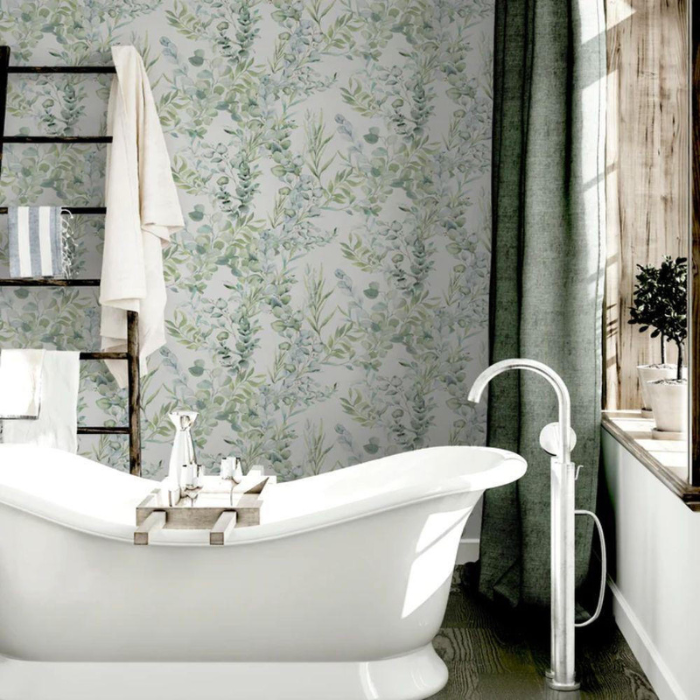 Sage Green Bathroom Wallpaper. The Right Bathroom Wallpaper 